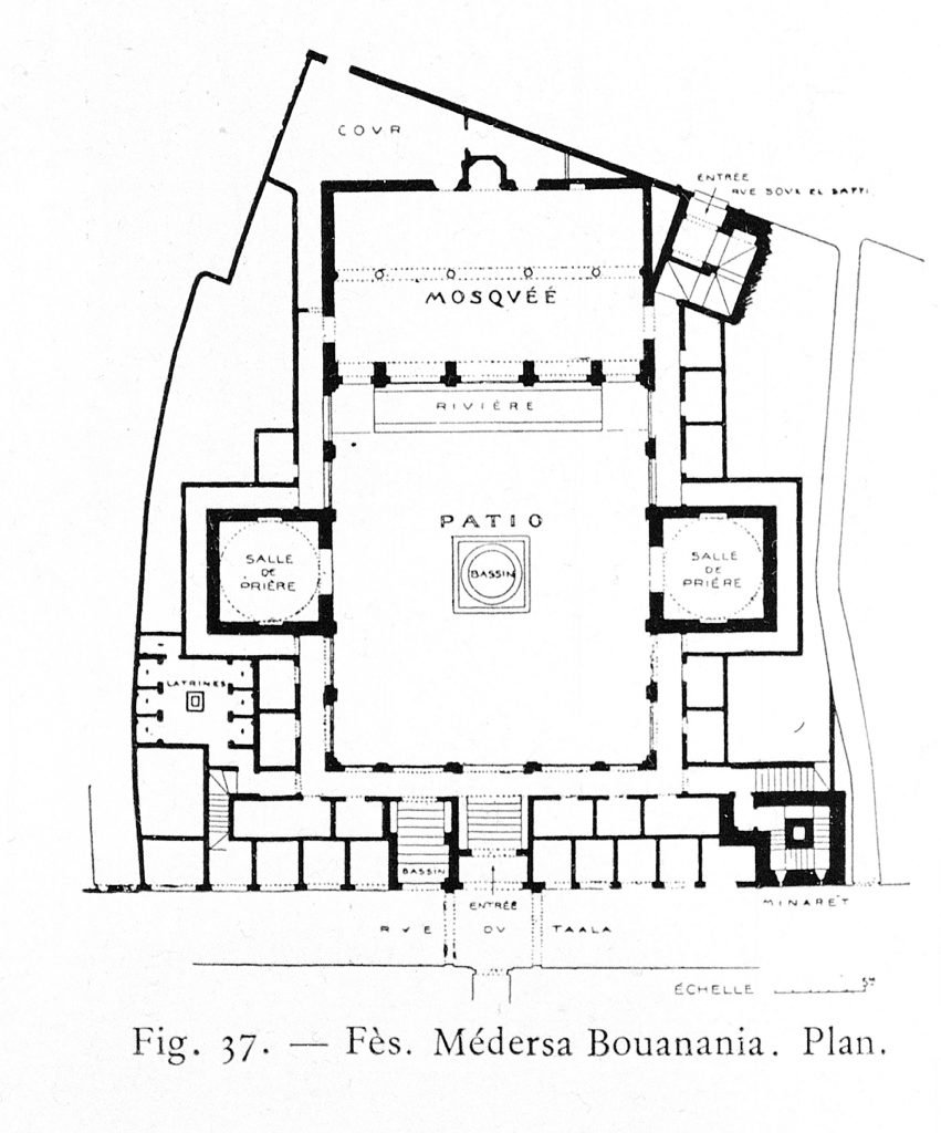 Plans of the Madrasa of Bou Inania in Fez