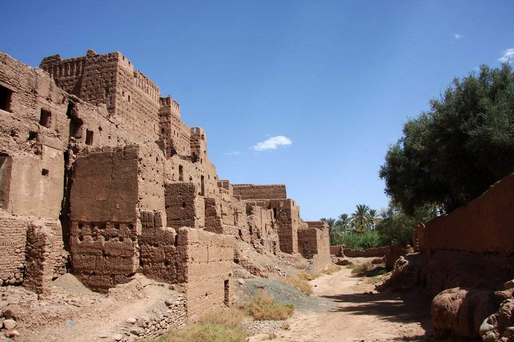 The Tamegroute ksar or Tamegroute kasbah is buried
